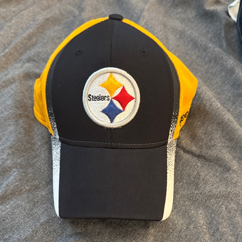 Pittsburgh Steelers Reebok Black and Gold Hat